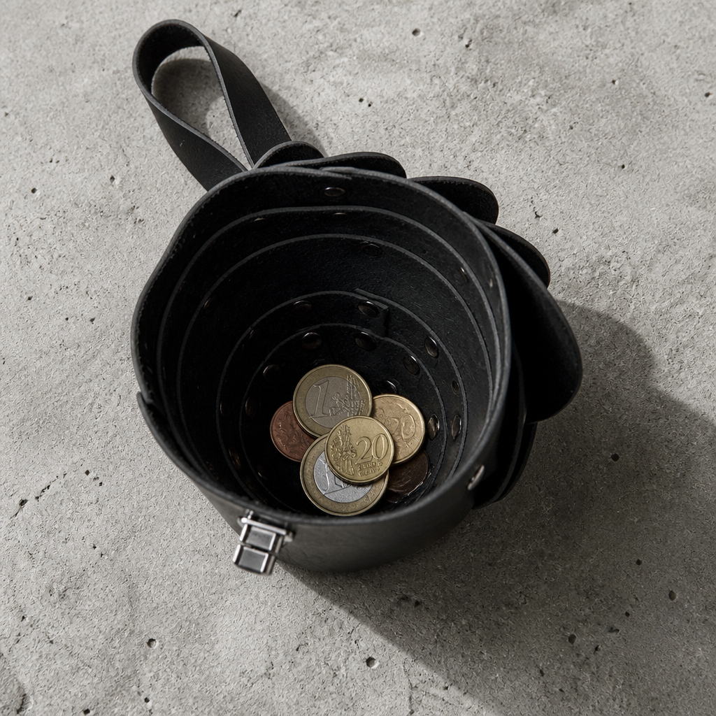 Des Finitions Exemplaires - Porte Monnaie Original Homme en Forme de Pomme de Pin