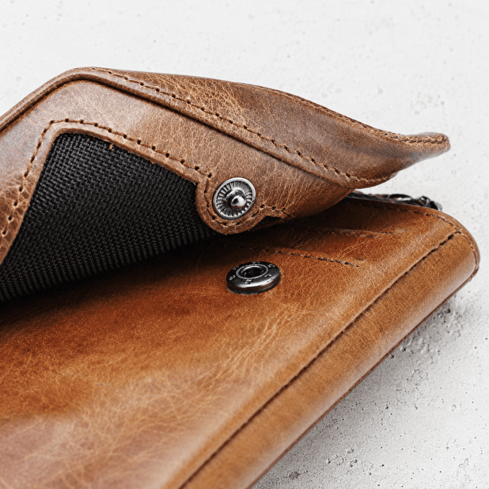 Des Finitions Exemplaires - Portefeuille Cuir Homme Personnalisé Compact Zippé