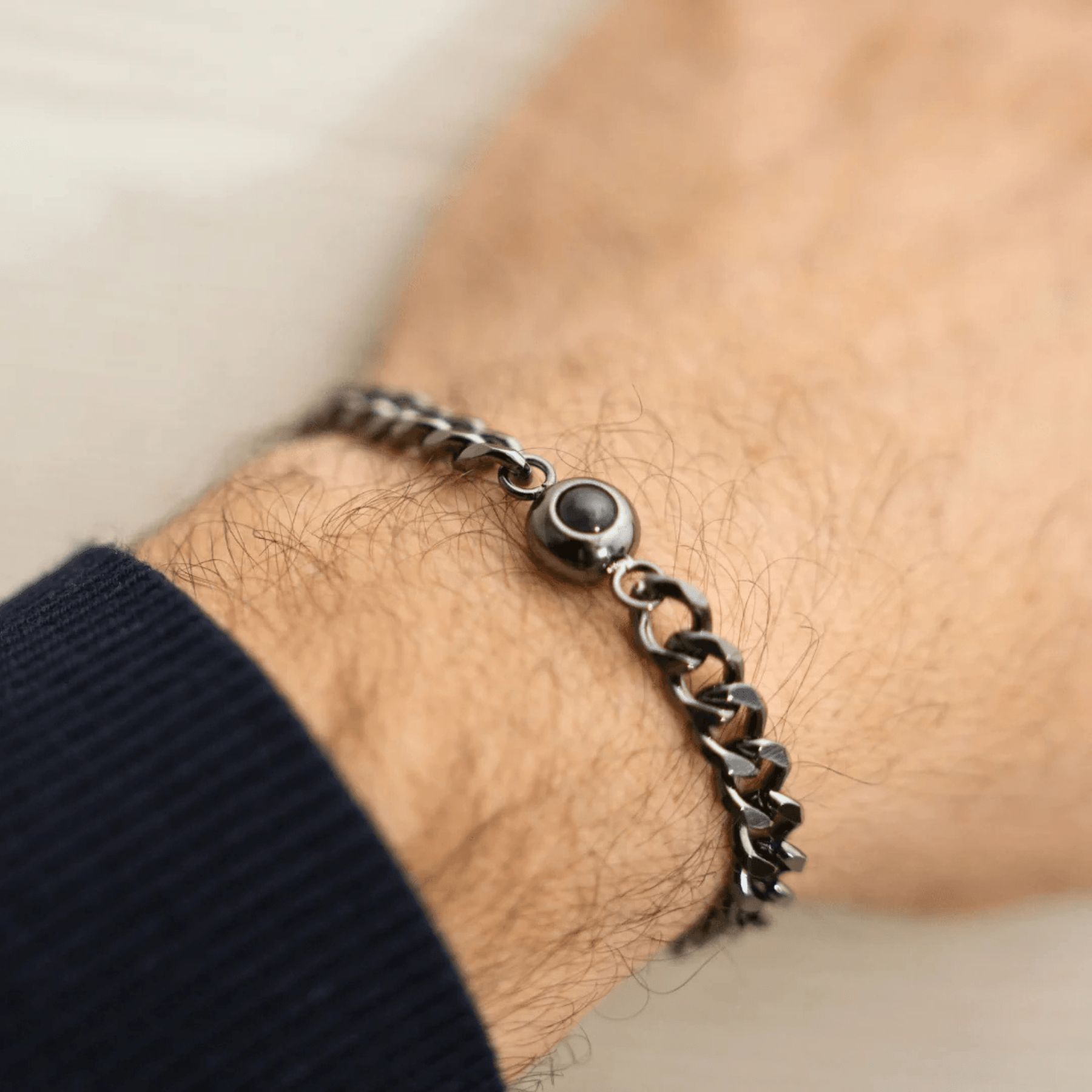 Bracelet photo personnalisé gourmette