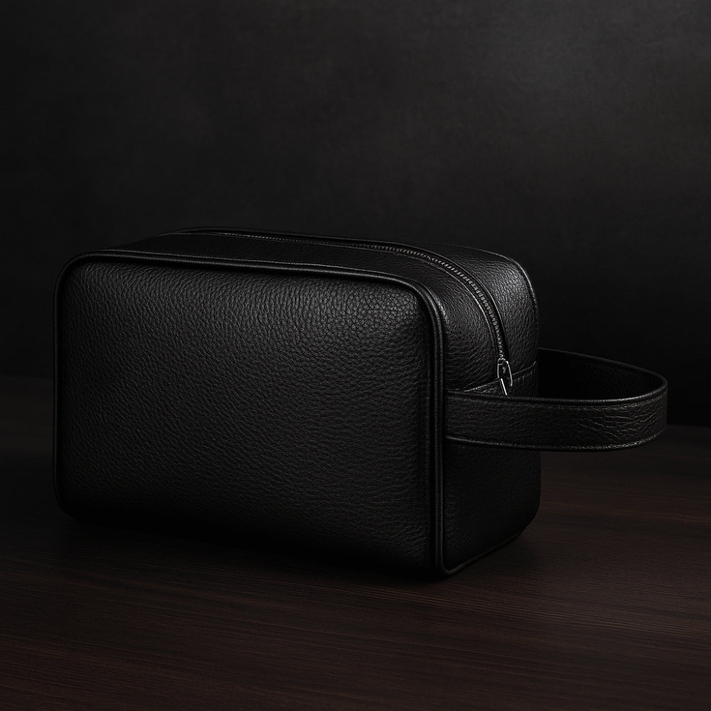 Trousse de toilette homme cuir - Design moderne et pratique