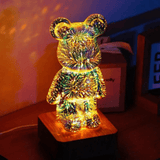 VEILLEUSE LAMPE DE CHEVET OURSON 3D
