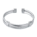 Bracelet jonc luxe argent