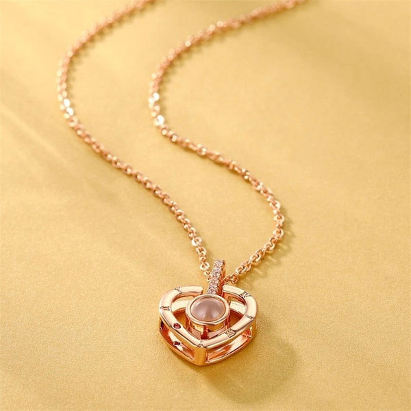COLLIER ET PENDENTIF  PROJECTION PHOTO PERSONNALISÉ