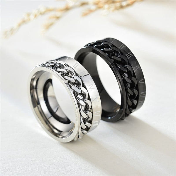 BAGUE ANTI STRESS ANNEAU TOURNANT