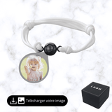 Bracelet photo projection blanc