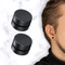 JZZJ 8 Pièces Boucles D'Oreilles Fantaisie Ronde Acier Inoxydable Noir - Set Créoles Pour Femme Homme