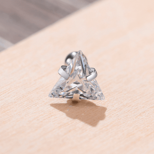 BOUCLES D'OREILLE TRIANGLE DE DIAMANT