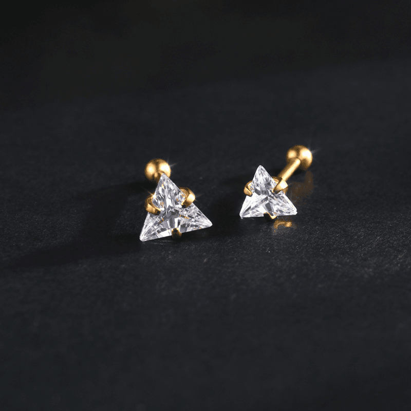 Boucle d'oreille homme diamant et or