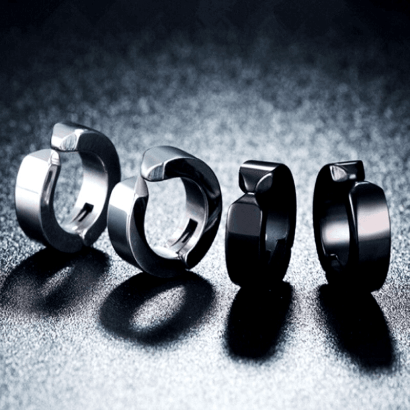 Boucle D'Oreille Homme DIAMANT ARGENT | Stag Bijoux