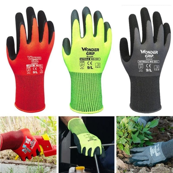 Gants de jardinage femme - S, M - Vert, noir