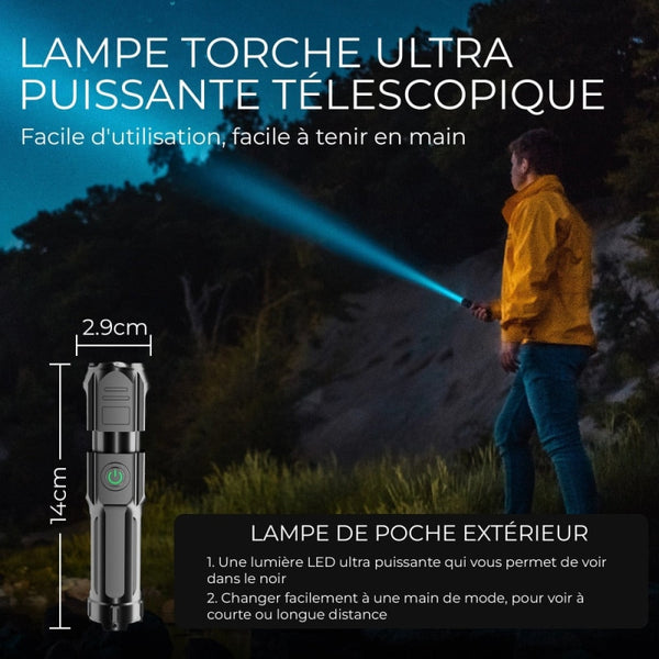 Gant de lampe de poche LED Rechargeable pour hommes, lumières des