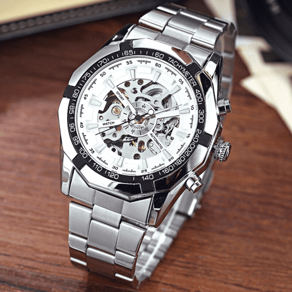 MONTRE SQUELETTE SILVER