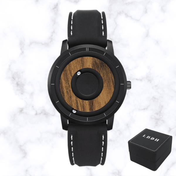 MONTRE BILLE MAGNETIQUE ET BOIS