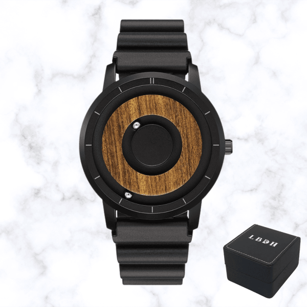 MONTRE BILLE MAGNETIQUE ET BOIS