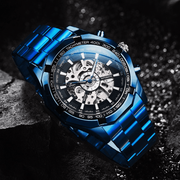 MONTRE SQUELETTE BLUE