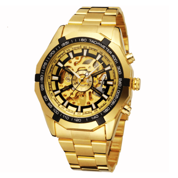 MONTRE SQUELETTE GOLD