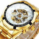 MONTRE SQUELETTE GOLD