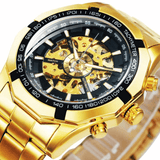 MONTRE SQUELETTE GOLD