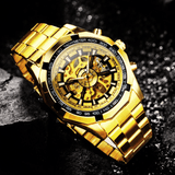 MONTRE SQUELETTE GOLD