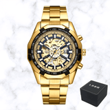 MONTRE SQUELETTE GOLD