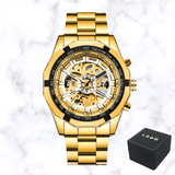 MONTRE SQUELETTE GOLD