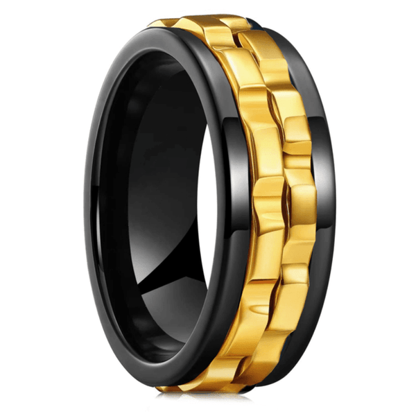 Bague anti stress or pour homme