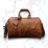 PETIT SAC DE VOYAGE CUIR MARRON