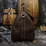 PETIT SAC DE VOYAGE CUIR MARRON