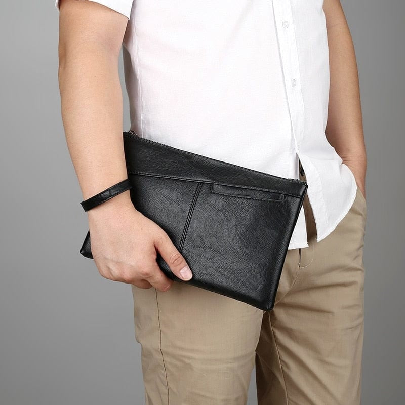 Pochette Sacoche De Travail Homme Cuir Beau Sac Homme En Cuir