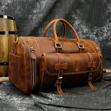 SAC DE VOYAGE CUIR VINTAGE