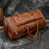 SAC DE VOYAGE CUIR VINTAGE