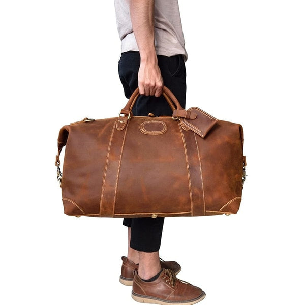 Sac de voyage en cuir pour homme pour cabine d avion La Boutique