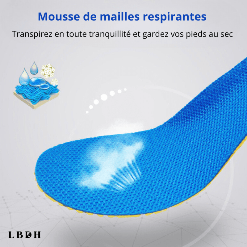 Paire de semelles anti transpirantes