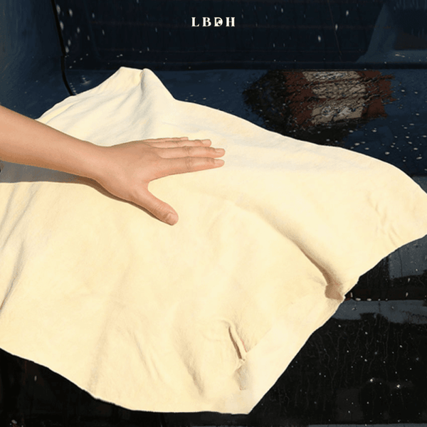 SERVIETTE LAVAGE VOITURE EN PEAU DE CHAMOIS