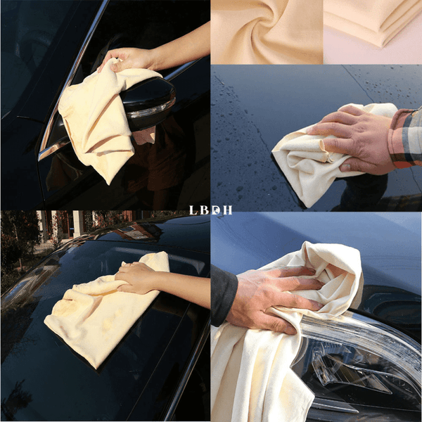 SERVIETTE LAVAGE VOITURE EN PEAU DE CHAMOIS