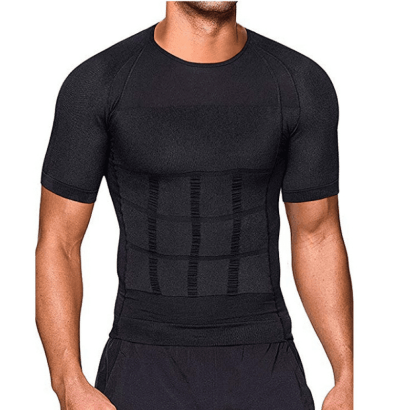 t shirt de compression noir pour homme