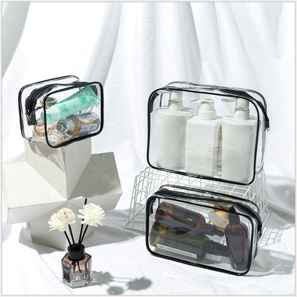 Pochette de Voyage en Plastique Transparent pour Avion Bagage