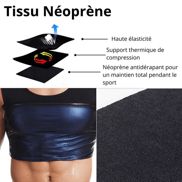 tshirt sudation en néoprène sport