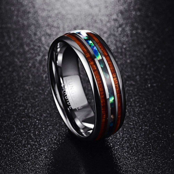 Bague homme sales tungstene noir