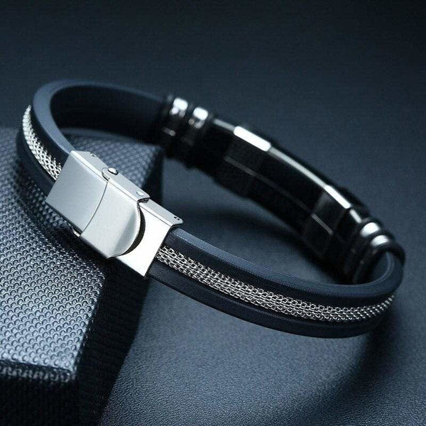 bracelet-acier-homme-gentleman-chic-mailles