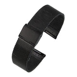 BRACELET MONTRE NOIR MILANAIS LBDH homme