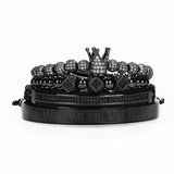 Bijou-bracelet-homme-noir-royal-ensemble-set-acier-inoxydable