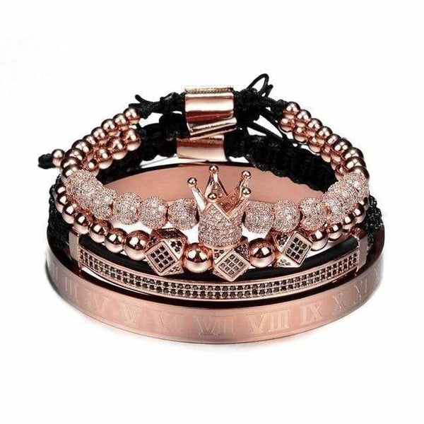Bijou-bracelet-homme-or-rose-royal-ensemble-set-acier-inoxydable