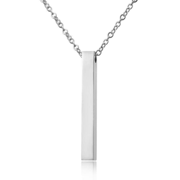 COLLIER À GRAVER EN ACIER INOXYDABLE LBDH homme