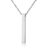 COLLIER À GRAVER EN ACIER INOXYDABLE LBDH homme