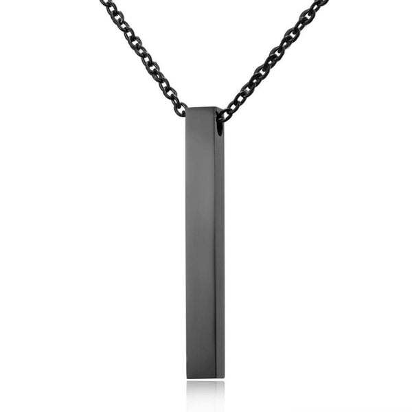 COLLIER À GRAVER EN ACIER INOXYDABLE LBDH homme