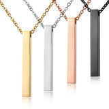 COLLIER À GRAVER EN ACIER INOXYDABLE LBDH homme