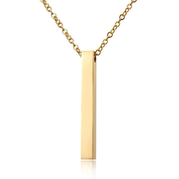 COLLIER À GRAVER EN ACIER INOXYDABLE LBDH homme