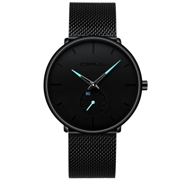 bijou-homme-montre-acier-quartz-noire