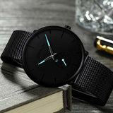 bijou-homme-montre-acier-quartz-noire